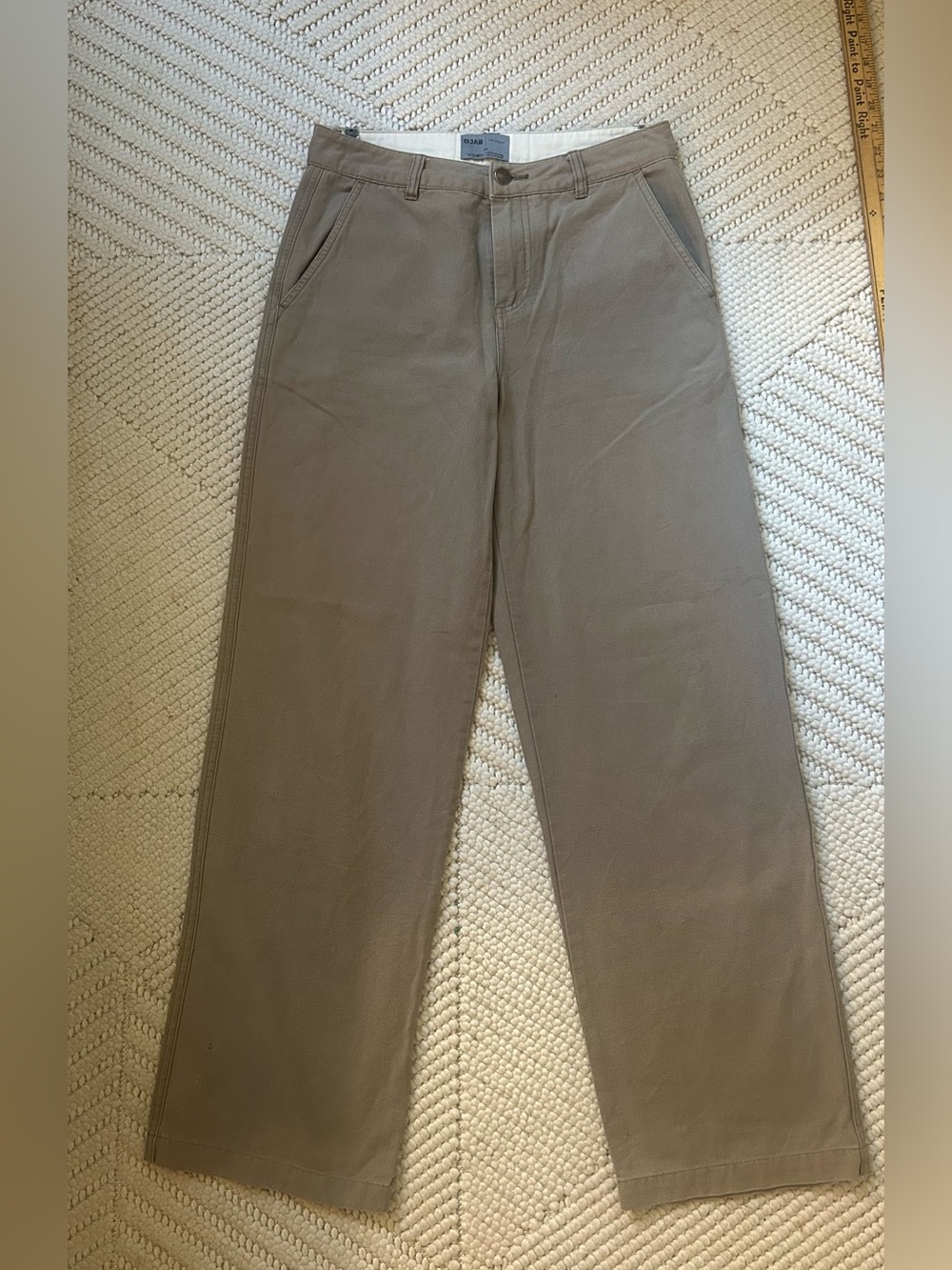 ✨Men’sDjab by Simons Vision Earthy Beige Straight Leg Cotton Pants - Size 28